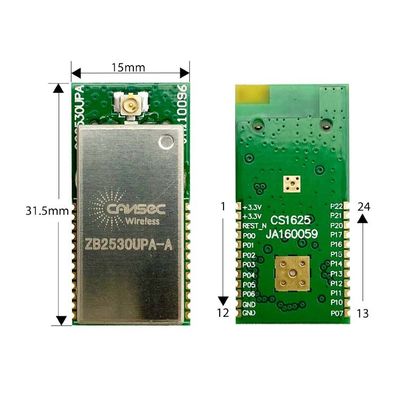 PCB Antenna Ti Mô-đun Zigbee CC2530 ZB2530UPA-A với bộ khuếch đại công suất